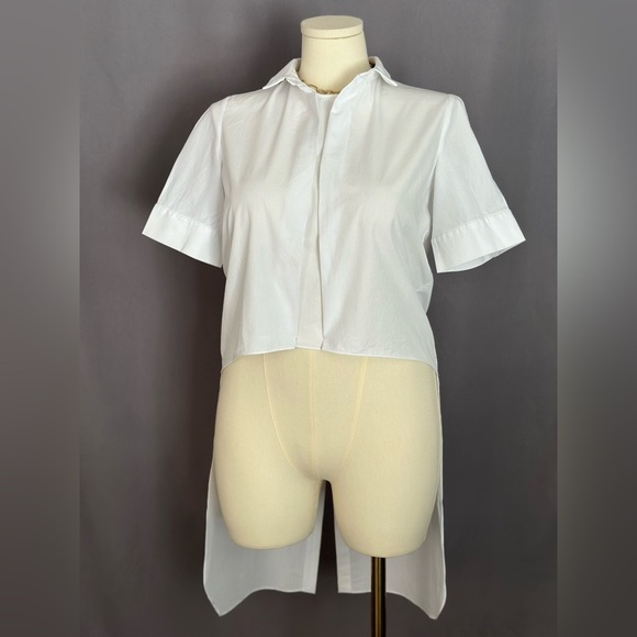 Zara Classic White Button-Down Shirt (908) - Picture 4 of 14